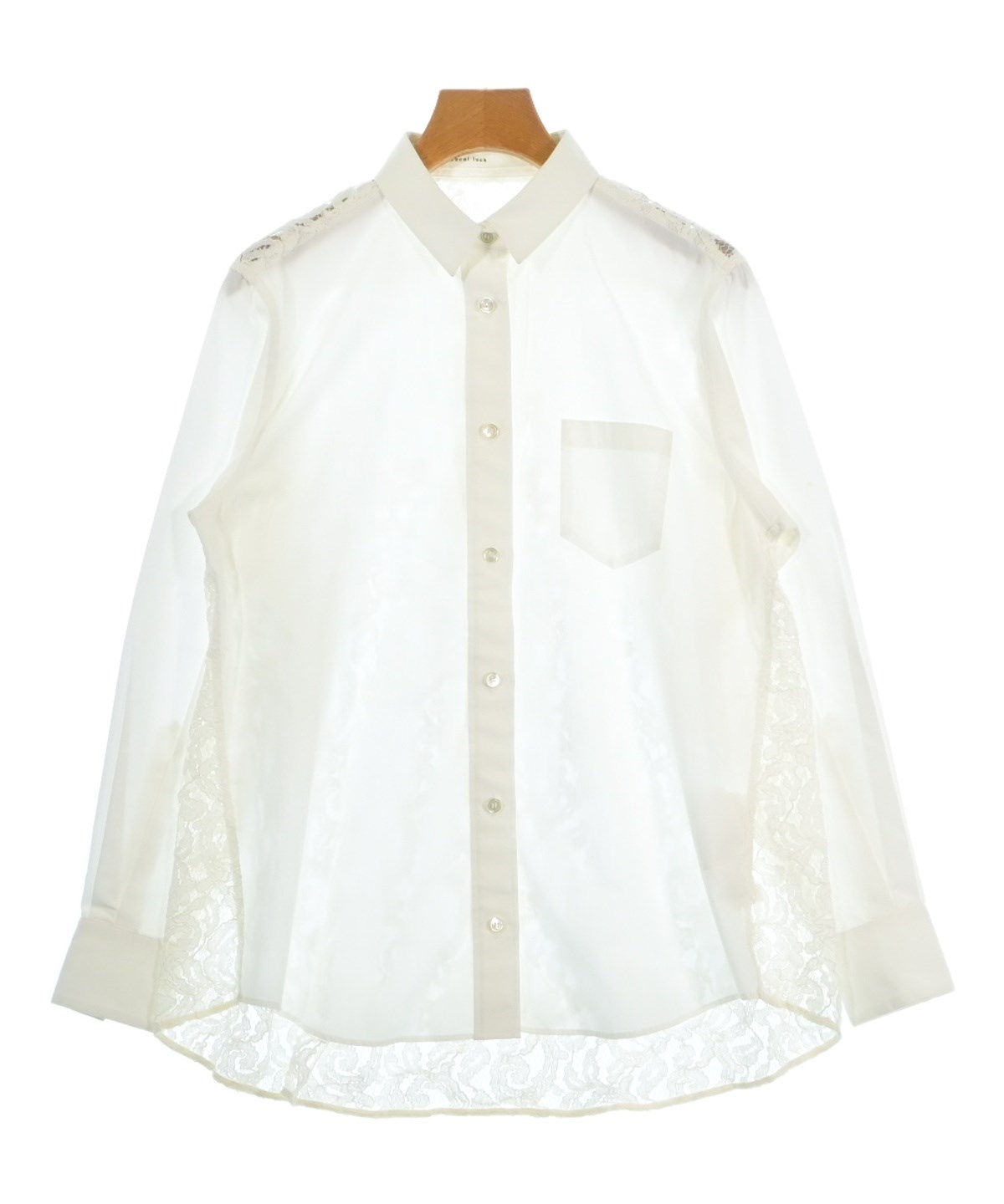 Sacai サカイ 白 ブラウス レース ホワイト 新品 ホワイト sacai luck（サカイラック）ブラウス 白 サイズ:2(M位) レディース