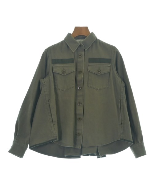 sacai luck(サカイラック)カジュアルシャツ カーキ サイズ:2(M位)/2200698380127