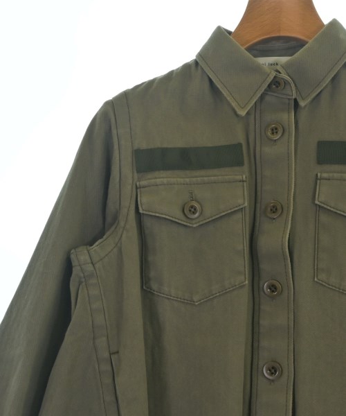 sacai luck（サカイラック）カジュアルシャツ カーキ サイズ:2(M位) レディース/2200698380127
