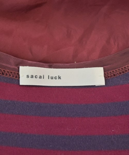 sacai luck（サカイラック）Tシャツ・カットソー 赤 サイズ:2(M位) レディース/2200695371043