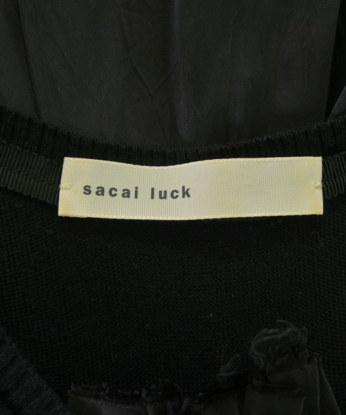 sacai luck（サカイラック）カーディガン 黒 サイズ:3(L位) レディース/2200651228046