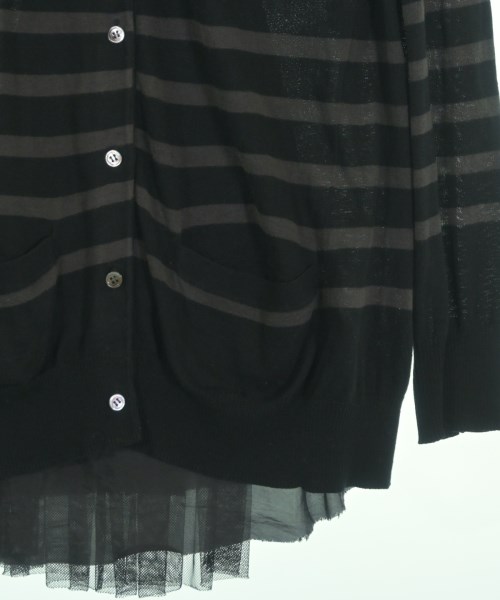 sacai luck（サカイラック）カーディガン 黒 サイズ:3(L位) レディース/2200651228046