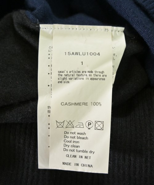 sacai luck（サカイラック）ニット・セーター 黒 サイズ:1(S位) レディース/2200711219144
