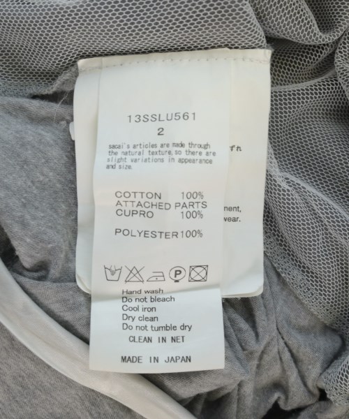 sacai luck（サカイラック）Tシャツ・カットソー グレー サイズ:2(M位) レディース/2200715064047