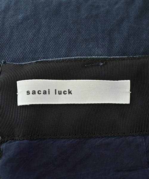 sacai luck（サカイラック）ひざ丈スカート 紺 サイズ:2(M位) レディース/2200716217077