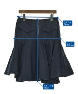 sacai luck（サカイラック）ひざ丈スカート 紺 サイズ:2(M位) レディース/2200716217077