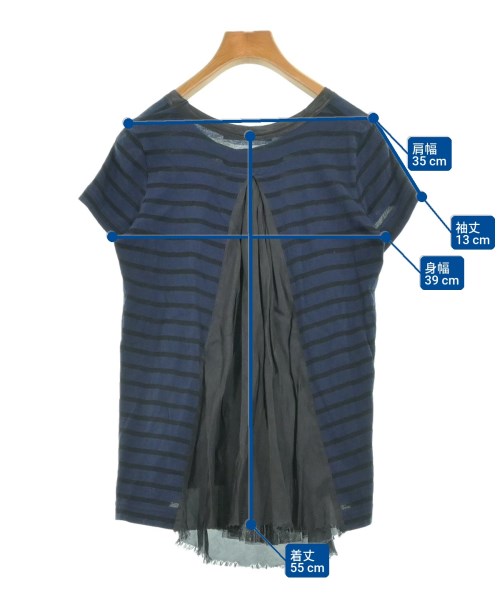 sacai luck（サカイラック）Tシャツ・カットソー 紺 サイズ:2(M位) レディース/2200634260117