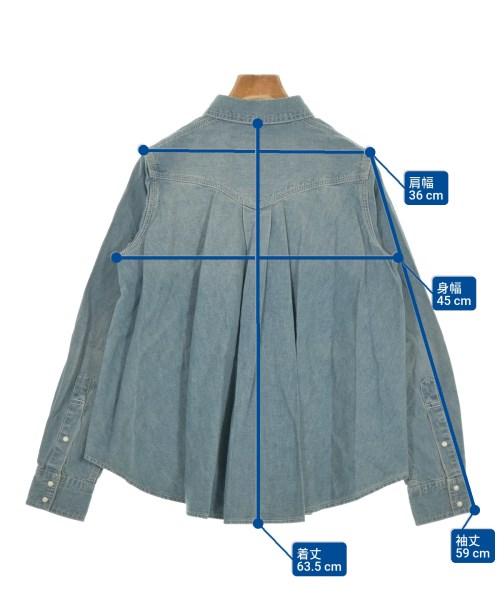 sacai luck（サカイラック）カジュアルシャツ 青 サイズ:2(M位) レディース/2200639794259