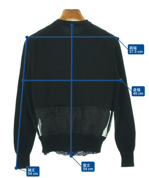 sacai luck（サカイラック）カーディガン 黒 サイズ:-(S位) レディース/2200704392113