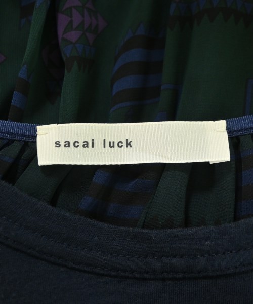 sacai luck（サカイラック）Tシャツ・カットソー 紺 サイズ:1(S位) レディース/2200708011089