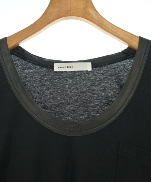 sacai luck（サカイラック）Tシャツ・カットソー 黒 サイズ:3(L位) レディース/2200724844081