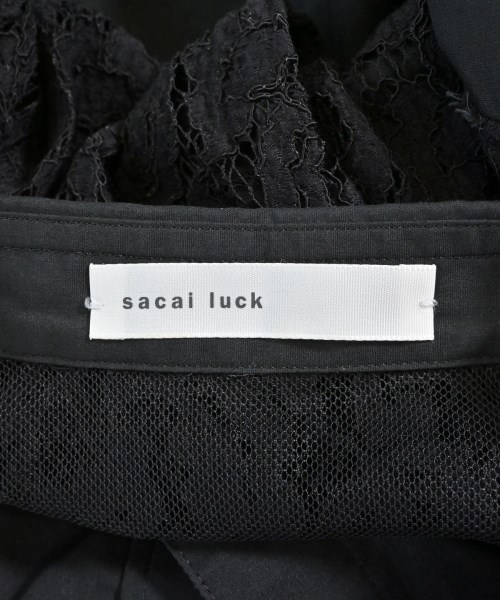 sacai luck（サカイラック）カジュアルシャツ 黒 サイズ:1(S位) レディース/2200682311045