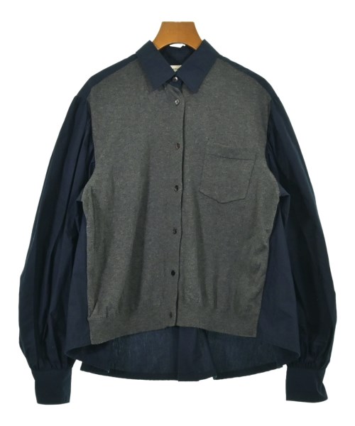 REKISAMI(レキサミ)ブラウス 紺 サイズ:1(S位)/2200642498106