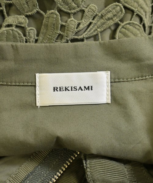 REKISAMI（レキサミ）シャツワンピース カーキ サイズ:-(L位) レディース/2200674518124