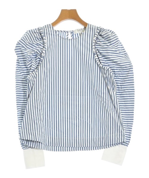 Sea NEW YORK(シーニューヨーク)ブラウス 青 サイズ:2(M位)/2200648016083