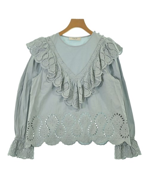 Sea NEW YORK(シーニューヨーク)ブラウス 青 サイズ:F/2200669220056