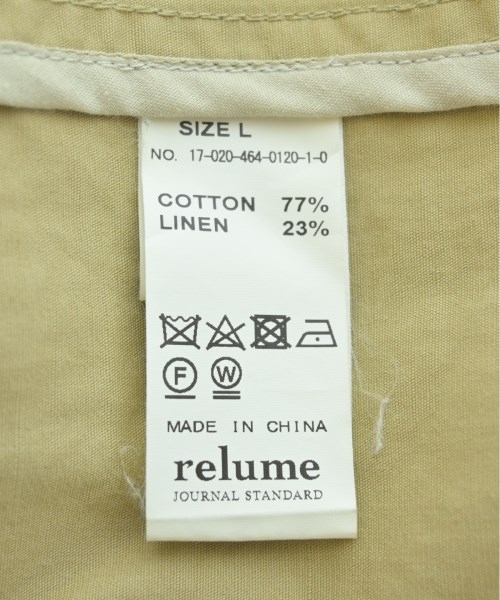 JOURNAL STANDARD relume（ジャーナルスタンダードレリューム）ステンカラーコート ベージュ サイズ:L メンズ/2200511770036