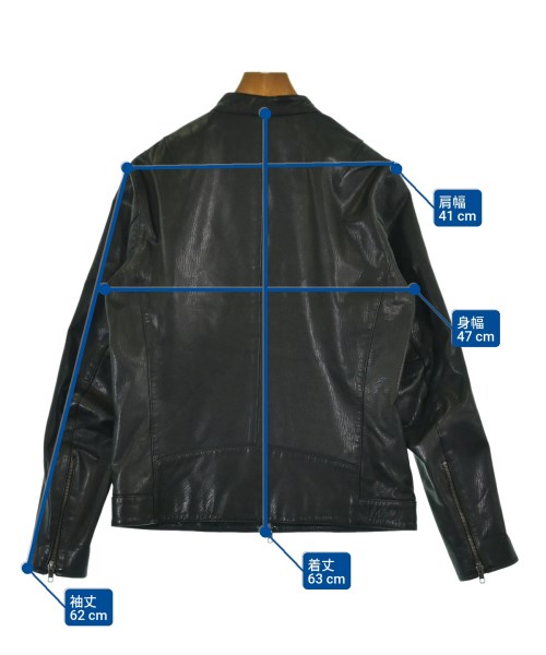 JOURNAL STANDARD relume（ジャーナルスタンダードレリューム）ライダース 黒 サイズ:M メンズ/2200625650033