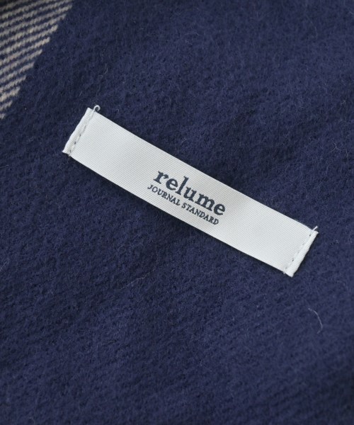 JOURNAL STANDARD relume（ジャーナルスタンダードレリューム）マフラー 紺 サイズ:- メンズ/2200640986292