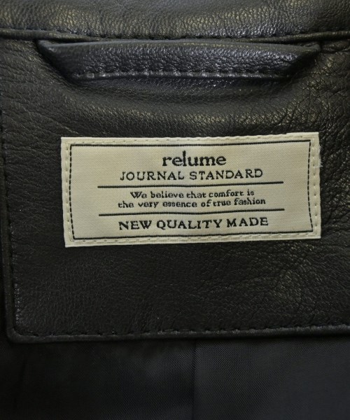 JOURNAL STANDARD relume（ジャーナルスタンダードレリューム）ライダース 黒 サイズ:M メンズ/2200604708014