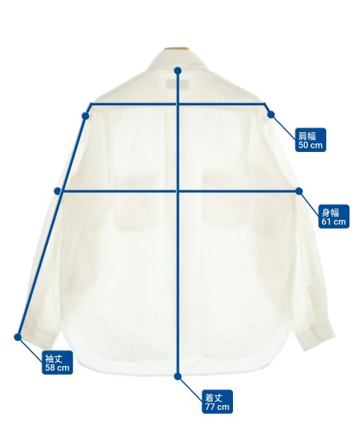 JOURNAL STANDARD relume（ジャーナルスタンダードレリューム）カジュアルシャツ 白 サイズ:F メンズ/2200614046045