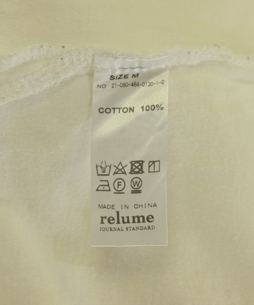 JOURNAL STANDARD relume（ジャーナルスタンダードレリューム）Tシャツ・カットソー 白 サイズ:M メンズ/2200698075160