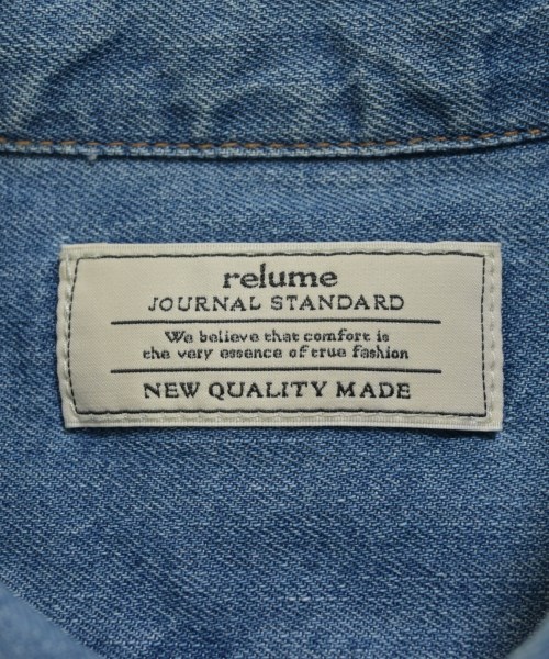 JOURNAL STANDARD relume（ジャーナルスタンダードレリューム）カジュアルシャツ 青 サイズ:F メンズ/2200715195055