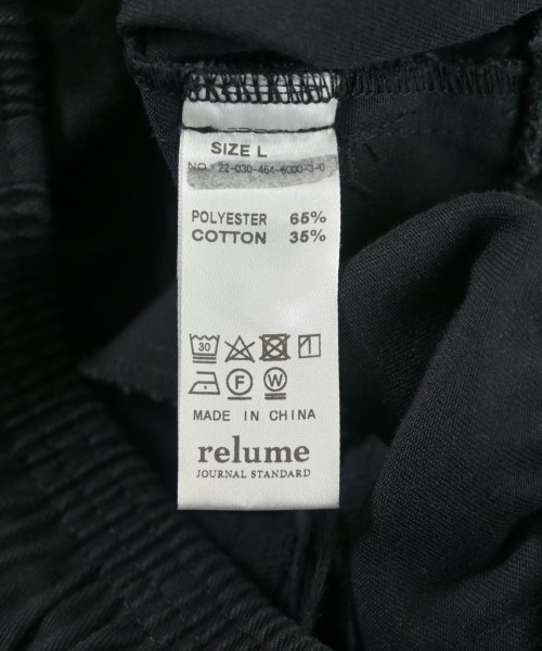 JOURNAL STANDARD relume（ジャーナルスタンダードレリューム）チノパン 黒 サイズ:L メンズ/2200636504325