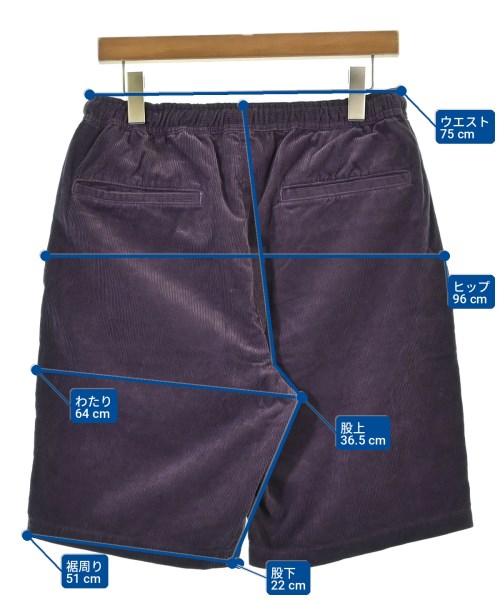 JOURNAL STANDARD relume（ジャーナルスタンダードレリューム）ショートパンツ 紫 サイズ:L メンズ/2200703929532