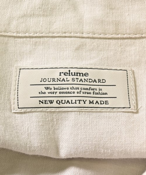 JOURNAL STANDARD relume（ジャーナルスタンダードレリューム）カジュアルシャツ ベージュ サイズ:F メンズ/2200736272094