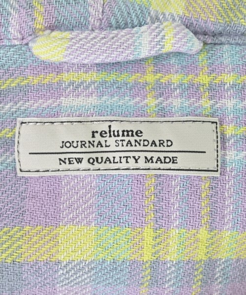 JOURNAL STANDARD relume（ジャーナルスタンダードレリューム）カジュアルシャツ 紫 サイズ:L メンズ/2200685692028