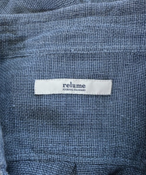 JOURNAL STANDARD relume（ジャーナルスタンダードレリューム）カジュアルシャツ 青 サイズ:L メンズ/2200682871082