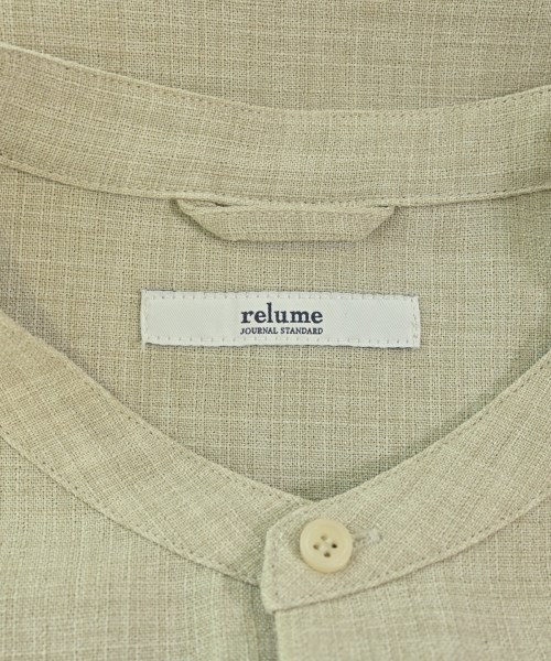 JOURNAL STANDARD relume（ジャーナルスタンダードレリューム）カジュアルシャツ ベージュ サイズ:L メンズ/2200686055105
