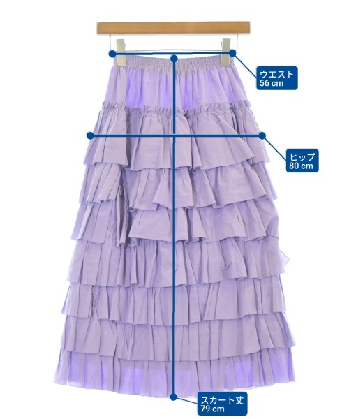 Dahl'ia（ダリア）ロング・マキシ丈スカート 紫 サイズ:F レディース/2200666446152