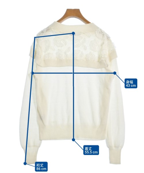 LOVELESS（ラブレス）ニット・セーター 白 サイズ:34(XS位) レディース/2200625835041