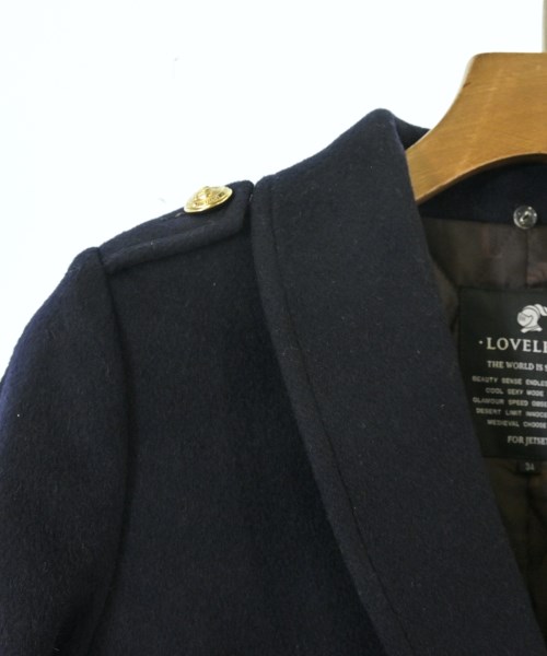 LOVELESS（ラブレス）ピーコート 紺 サイズ:34(XS位) レディース/2200609941041