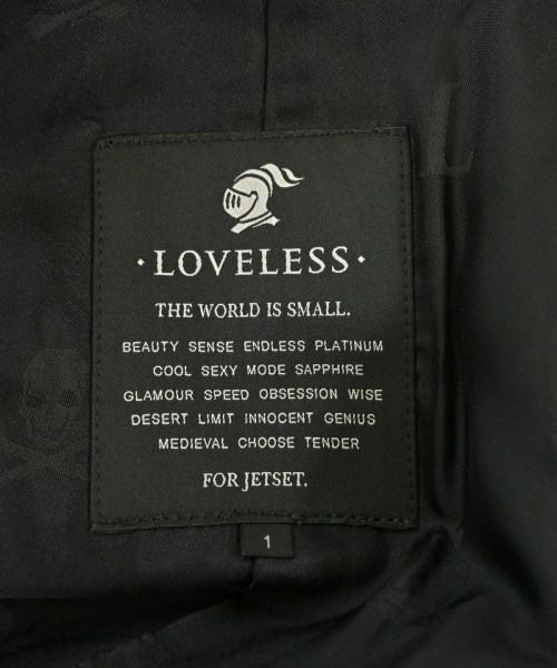 LOVELESS（ラブレス）カジュアルジャケット 黒 サイズ:1(S位) メンズ/2200676855128