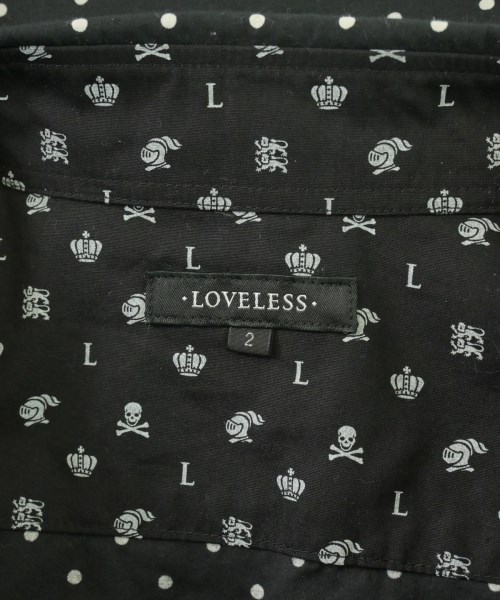 LOVELESS（ラブレス）カジュアルシャツ 黒 サイズ:2(M位) メンズ/2200715223086