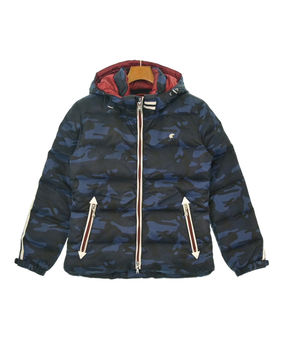 LOVELESS フード付きネイビーダウンベスト LOVELESS（ラブレス）の「【LOVELESS】MENS ジャカードカモフラダウン