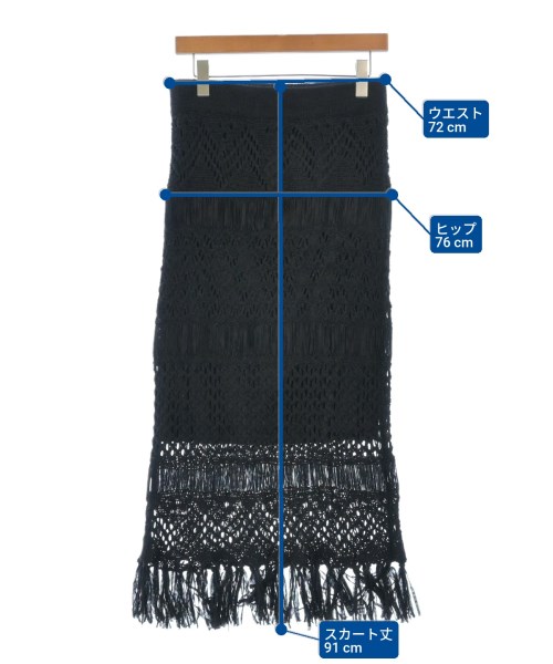 LOVELESS（ラブレス）ロング・マキシ丈スカート 黒 サイズ:36(S位) レディース/2200647673089
