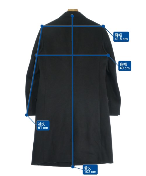 LOVELESS（ラブレス）チェスターコート 黒 サイズ:S メンズ/2200660574042