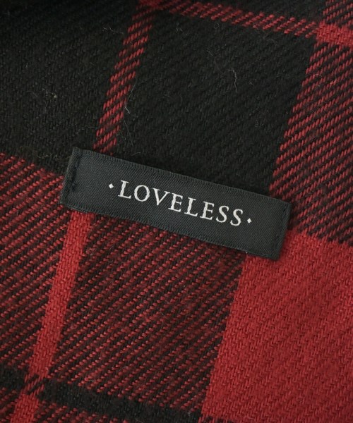 LOVELESS（ラブレス）ストール 赤 サイズ:- メンズ/2200730922759