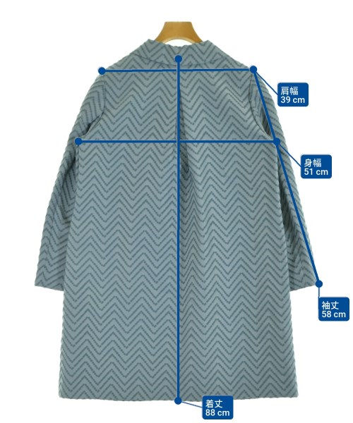 Sally Scott（サリースコット）チェスターコート 青 サイズ:F レディース/2200626645021