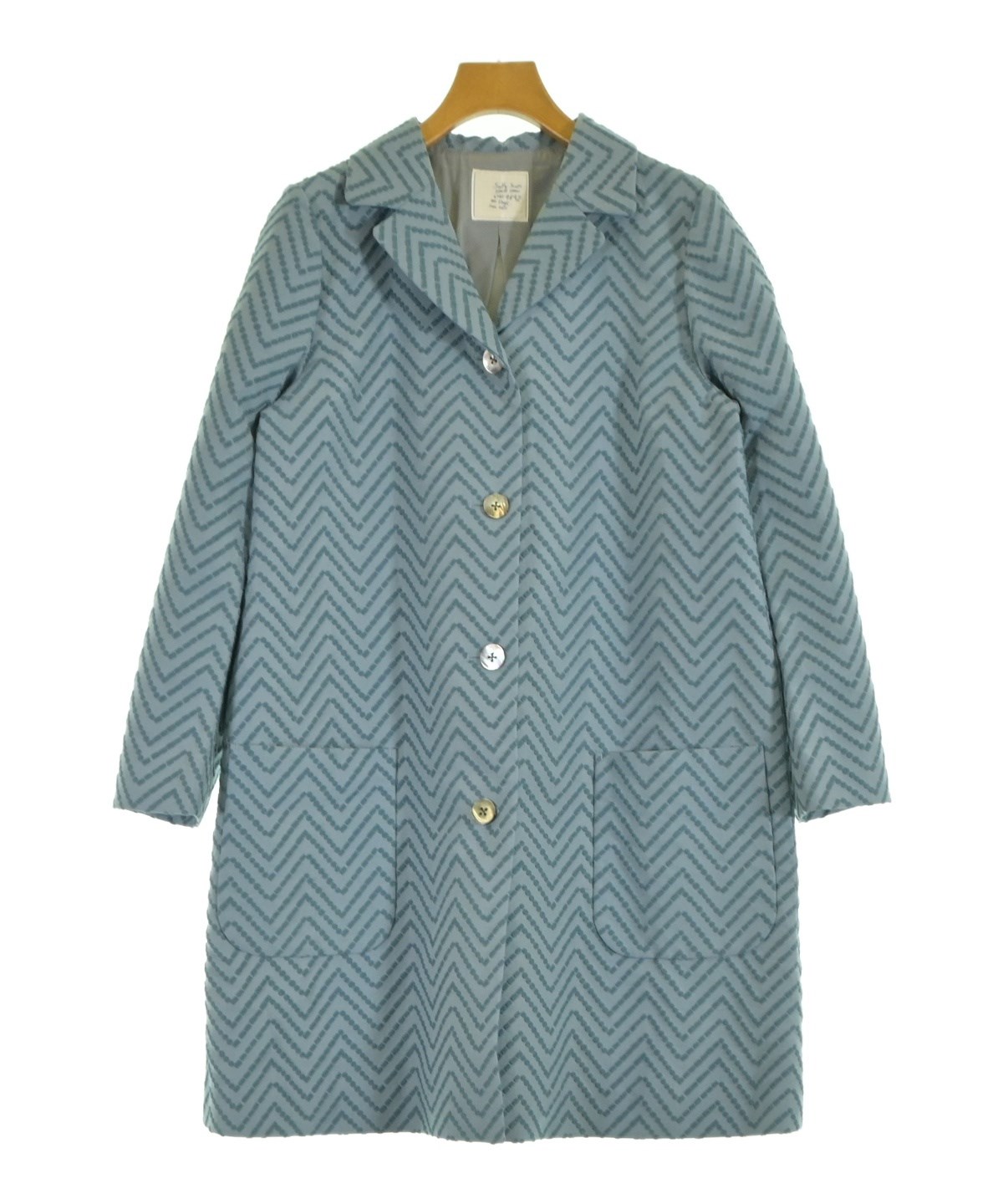 サリースコット sally scott コート 新品 タグ付 ¥36300激安 Sally Scott（サリースコット）チェスターコート 青 サイズ:F