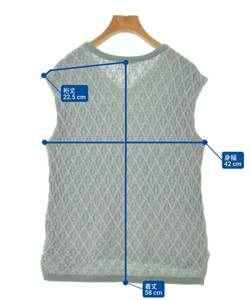 Sally Scott（サリースコット）ベスト 緑 サイズ:M レディース/2200647168028