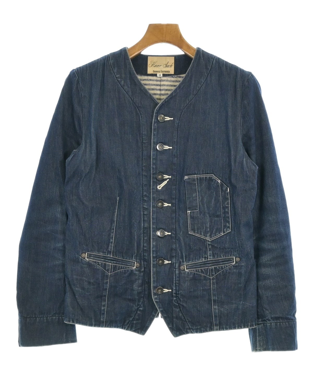 HAVERSACK（ハバーサック）デニムジャケット 紺 サイズ:M メンズ