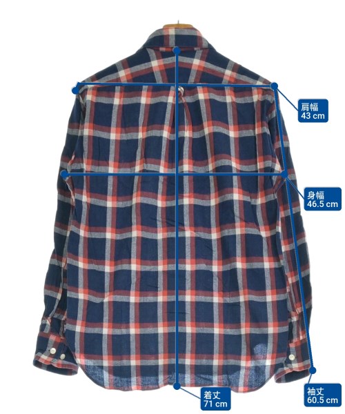 HAVERSACK（ハバーサック）カジュアルシャツ 紺 サイズ:M メンズ/2200651236348