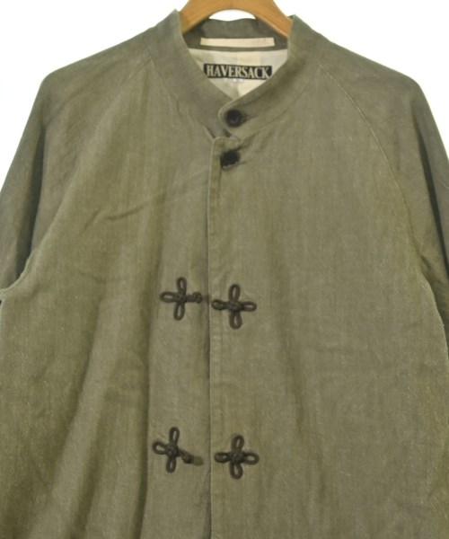 HAVERSACK（ハバーサック）ステンカラーコート カーキ サイズ:L メンズ/2200653873015