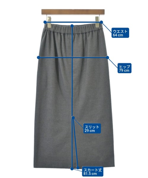 SLOBE IENA（スローブイエナ）ロング・マキシ丈スカート グレー サイズ:38(M位) レディース/2200619410056