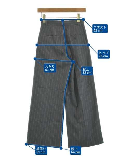 SLOBE IENA（スローブイエナ）スラックス グレー サイズ:34(XS位) レディース/2200629756090